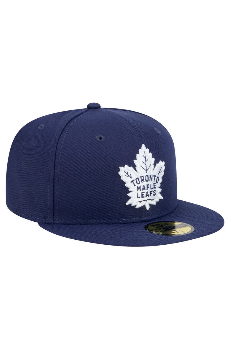 New Era Men's New Era Navy Toronto Maple Leafs Core 59FIFTY Fitted Hat, Alternate, color, 