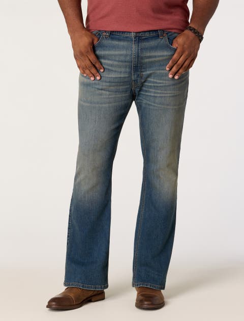 Big & Tall Western-Inspired Bootcut Jeans