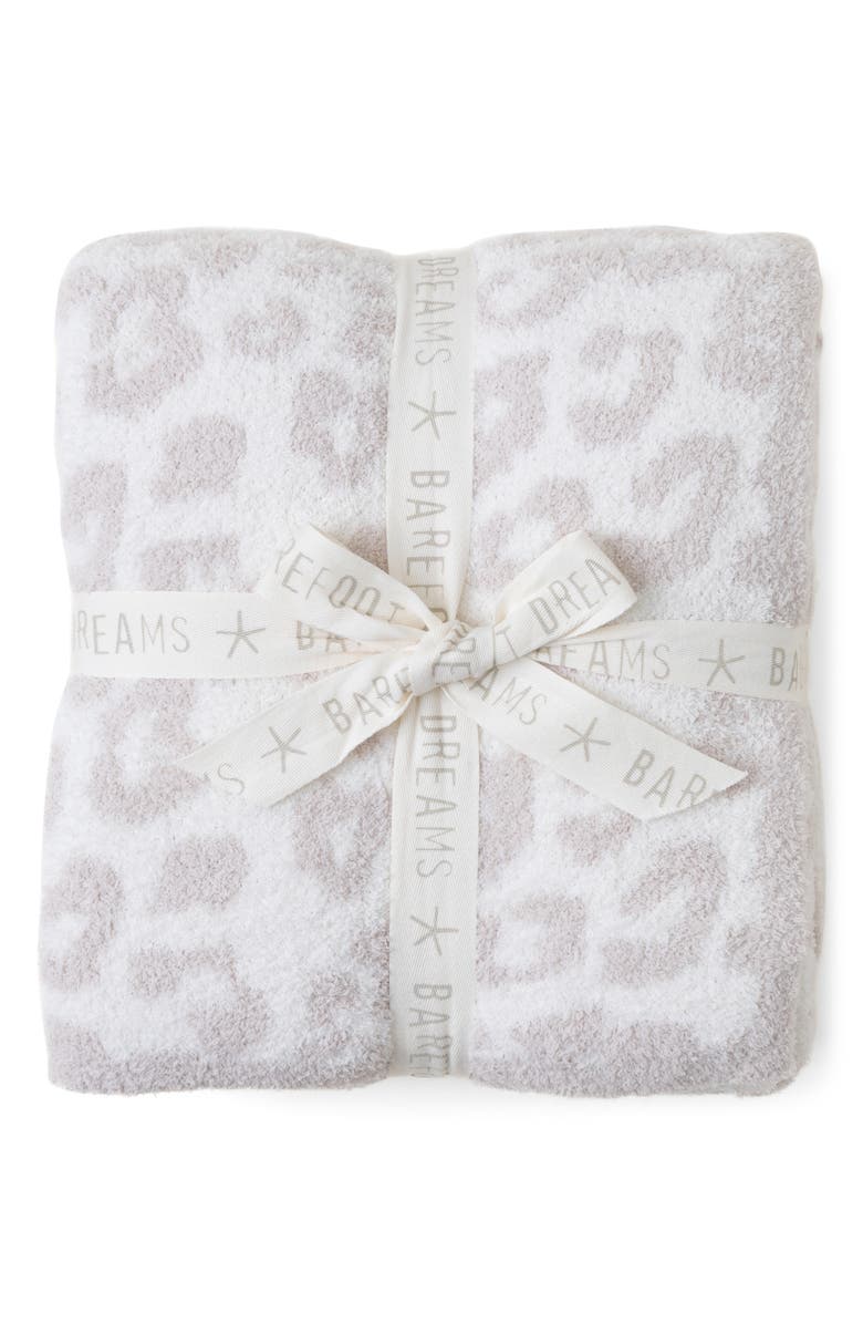 Barefoot Dreams<sup>®</sup> In the Wild Throw Blanket, Alternate, color, Cream/Stone