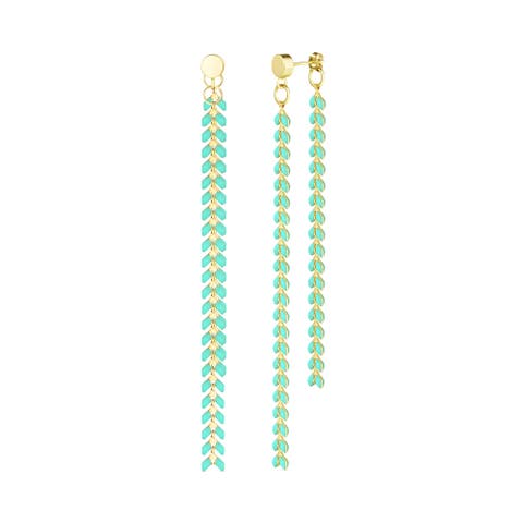 Elegante Chevron Dangle Earrings