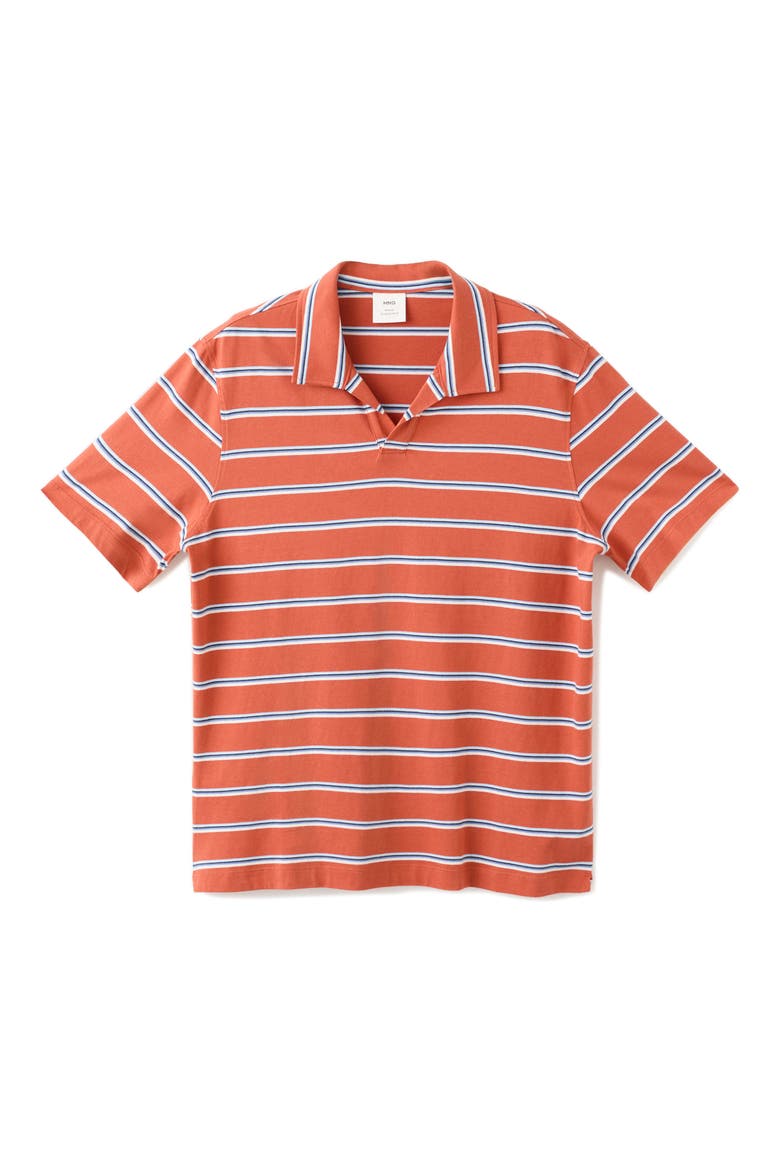 Regular Fit Stripe Cotton Polo, Alternate, color, SALMON
