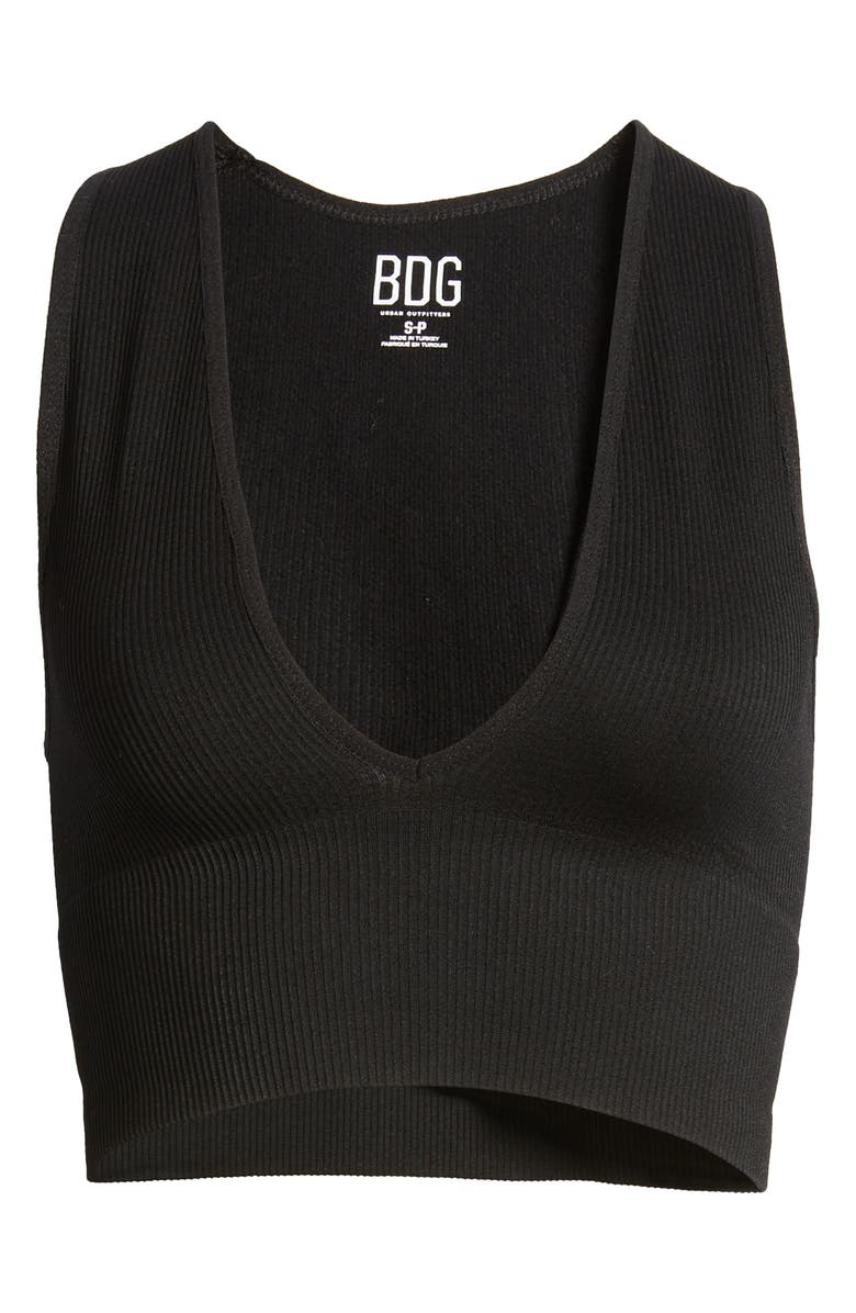 BDG Urban Outfitters Josie Ribbed Sleeveless Crop Top, Alternate, color, 