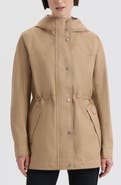 Hunter Adela Water Repellent Cotton Canvas Hooded Jacket