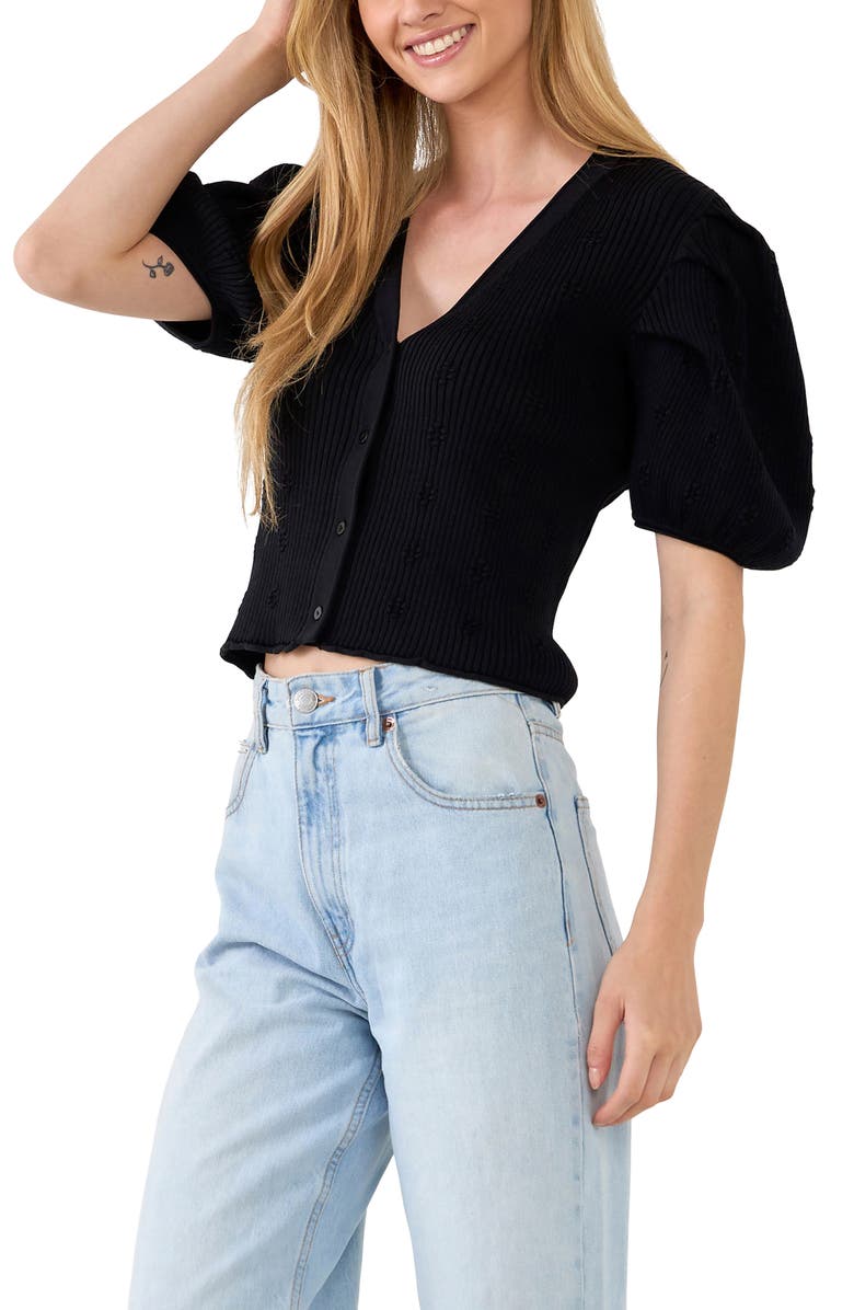 Endless Rose Puff Sleeve Cardigan, Alternate, color, 