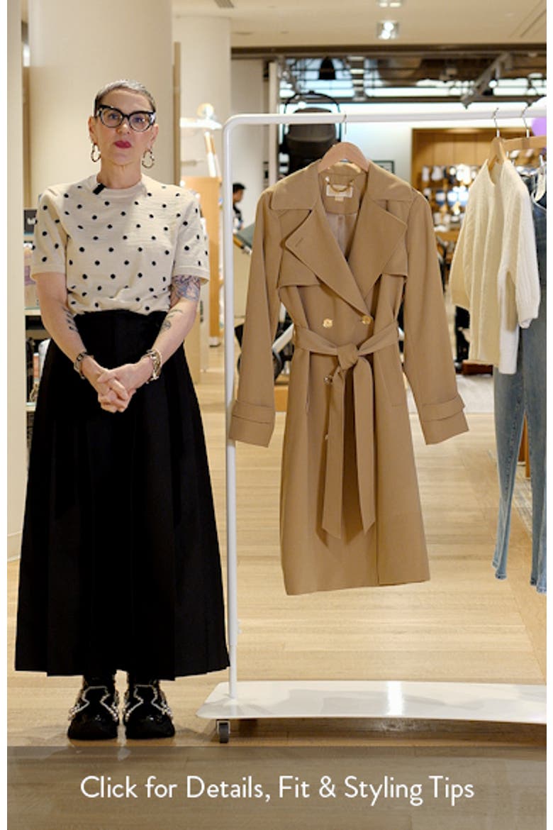 Drapey Tie Waist Trench Coat video