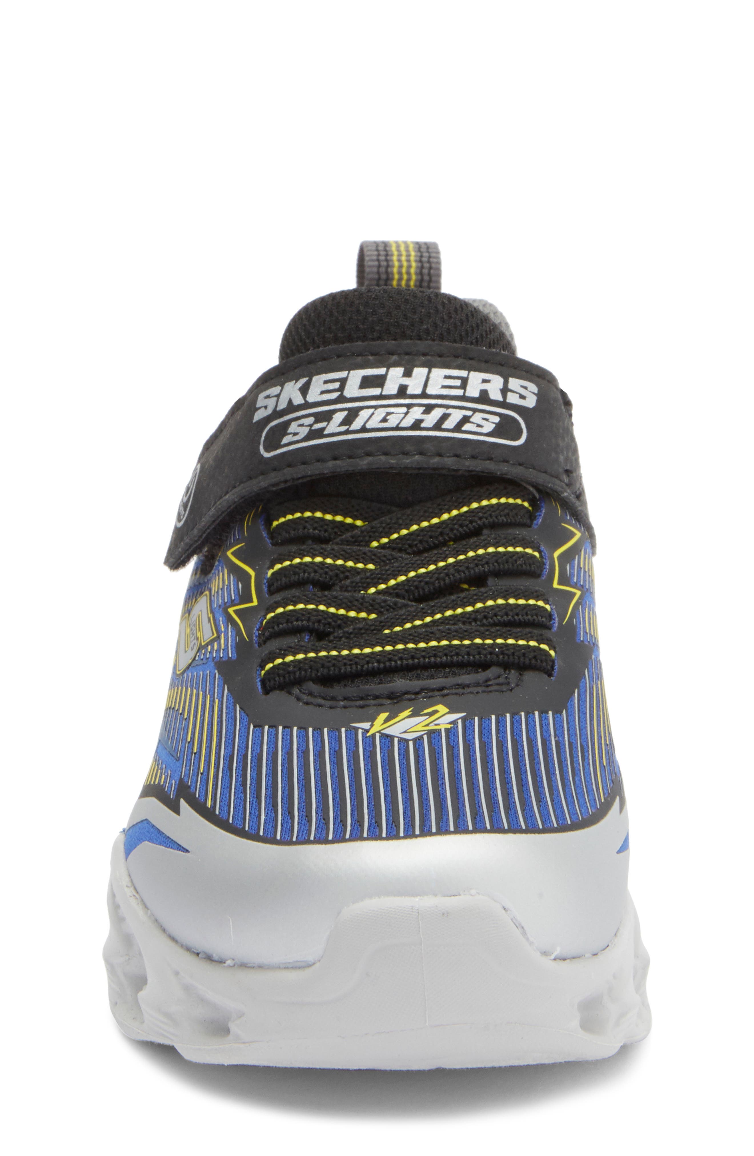 SKECHERS Kids' Vortex 2.0 Light-Up Sneaker, Alternate, color, Blue/ Black