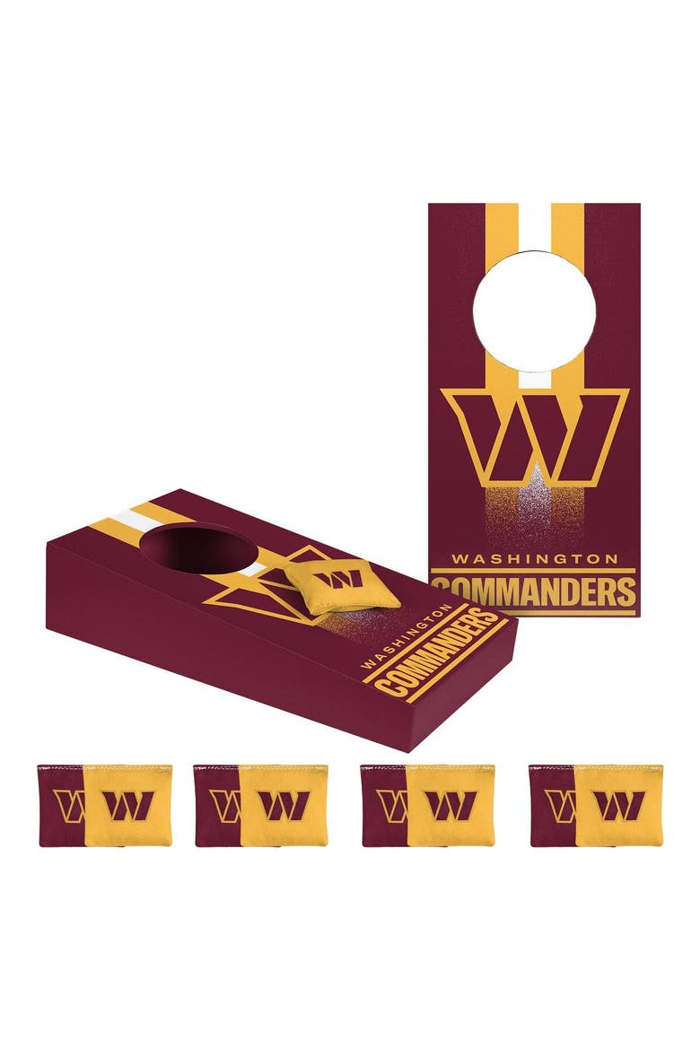 Washington Commanders Tabletop Cornhole Set, Main, color, Maroon