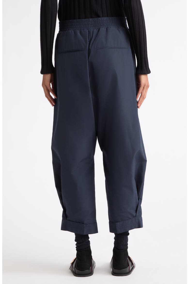 Wide Leg Nylon Trousers, Alternate, color, NAVY