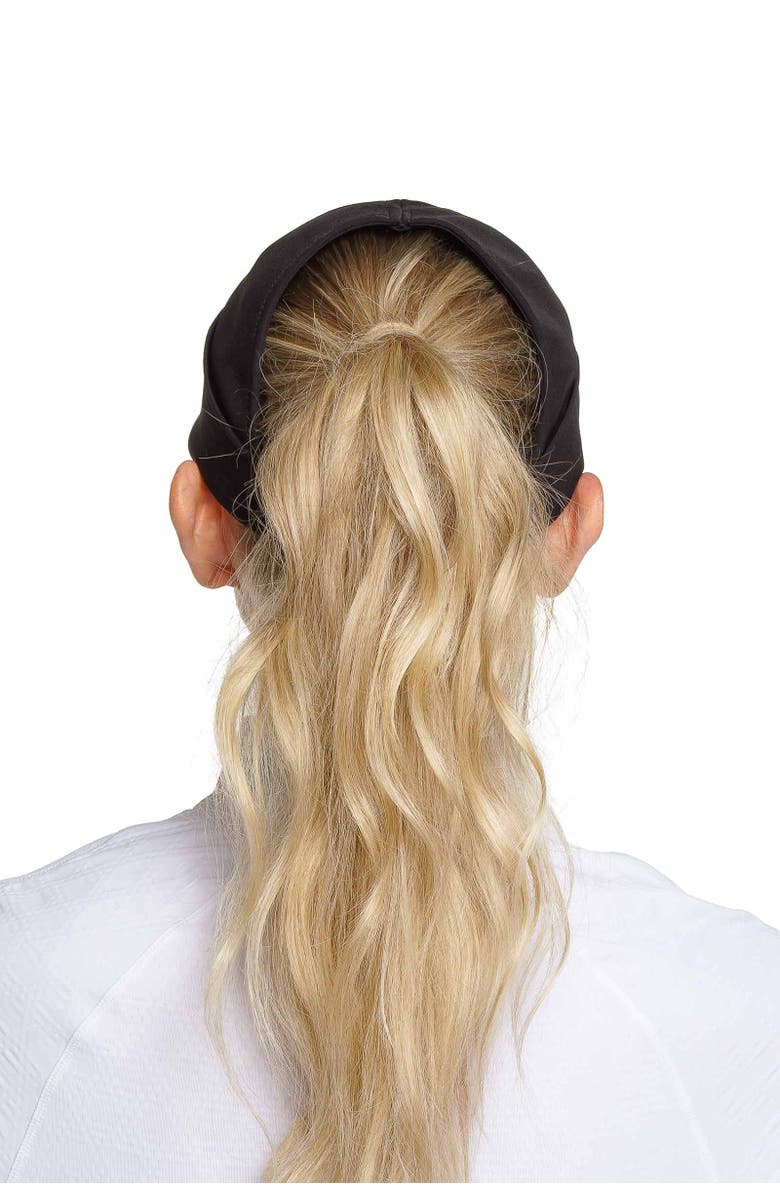 Coolibar Women's Ponytail Cap - UPF 50+ Sun Protection - Racket Padel, Alternate, color, Black