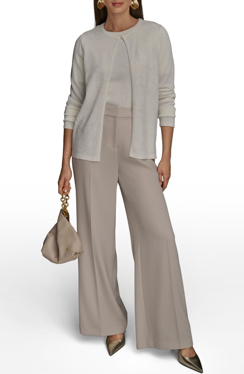 Donna Karan New York Sequin Cardigan, Alternate, color, 