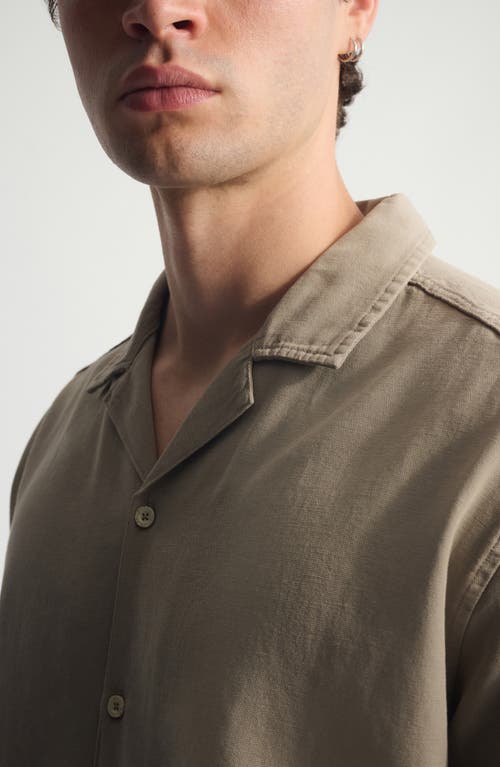 Brooklyn Industries Oversize Camp Shirt In Gold