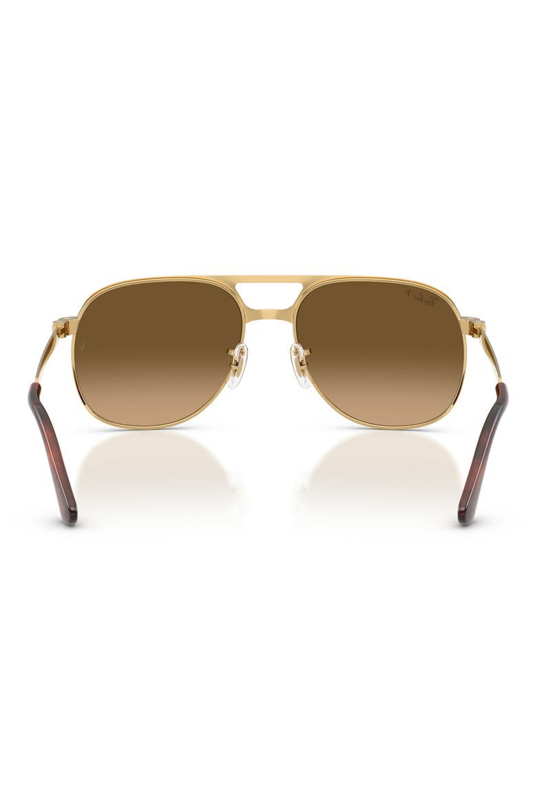 Bill Max 56mm Polarized Gradient Square Sunglasses, Alternate, color, ARISTA / POLAR BROWN