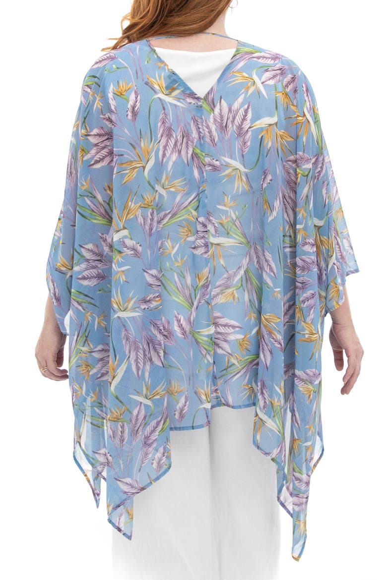 Semi Sheer Open Front Topper, Alternate, color, SOFT BLUE MULTI