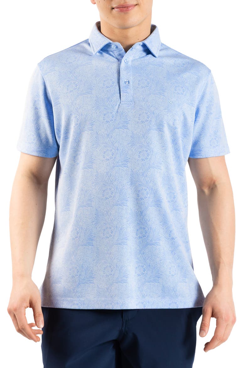 Knit Polo, Main, color, LIGHT BLUE