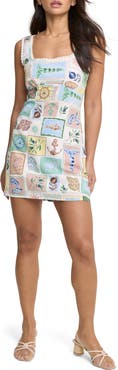 Nobody's Child Ciara Mixed Print Minidress