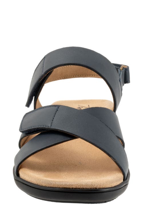 Trotters River Slingback Sandal In Navy