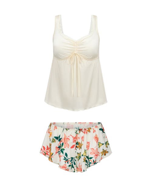 Adore Me Lavern Pajama Tank Top & Shorts Set
