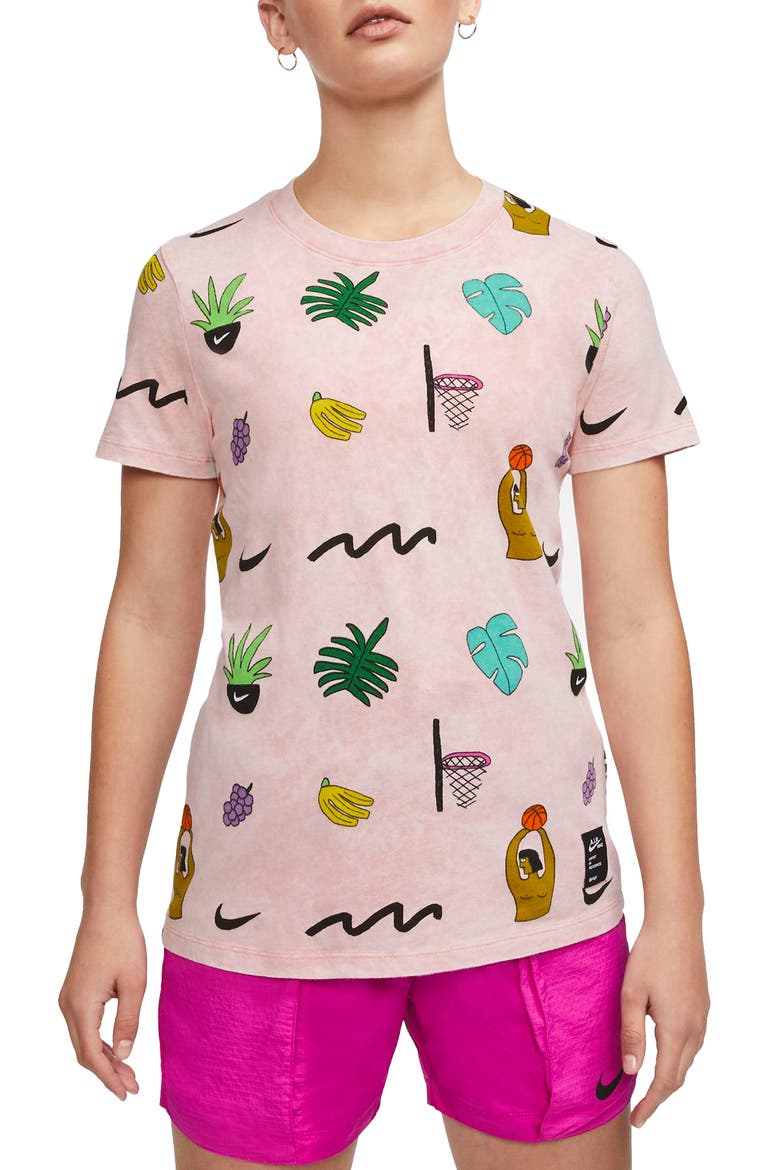 Sportswear Artist Graphic Tee, Main, color, PINK QUARTZ