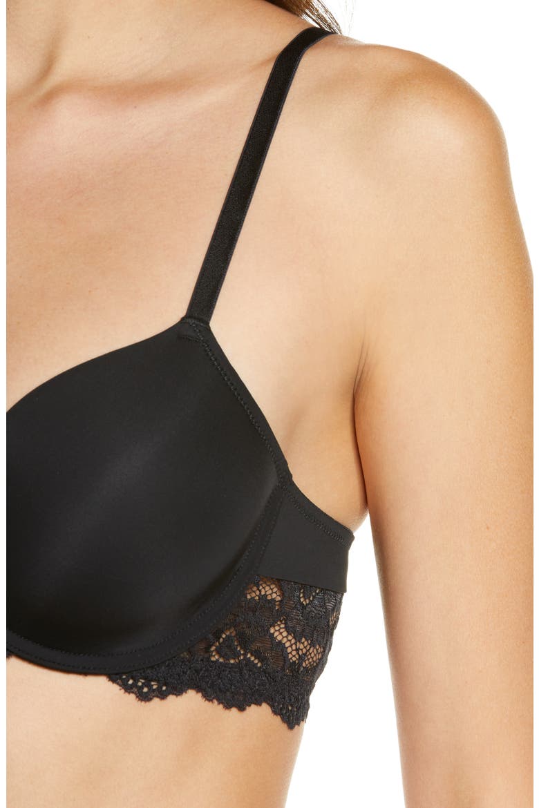 Goddess Multiway Underwire T-Shirt Bra, Alternate, color, BLACK