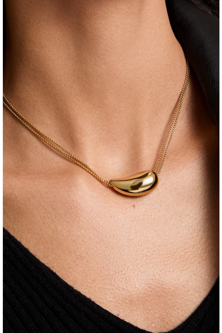 Drop Necklace, Alternate, color, Gold