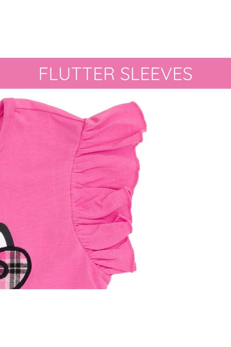 2-Piece Tee and Plaid Skirt Set, Alternate, color, Pink Plaid Hello Kitty