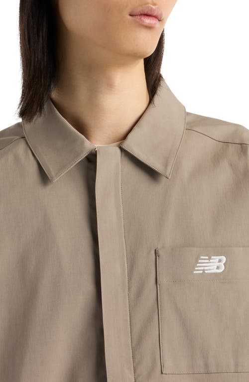 New Balance Water Repellent Cotton Blend Twill Coach's Jacket