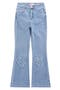 Kids' Heart Patch Appliqué Flare Jeans