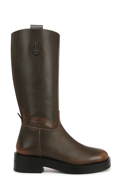 Franco Sarto Trevi Womens Leather Tall Knee-high Boots In Brown