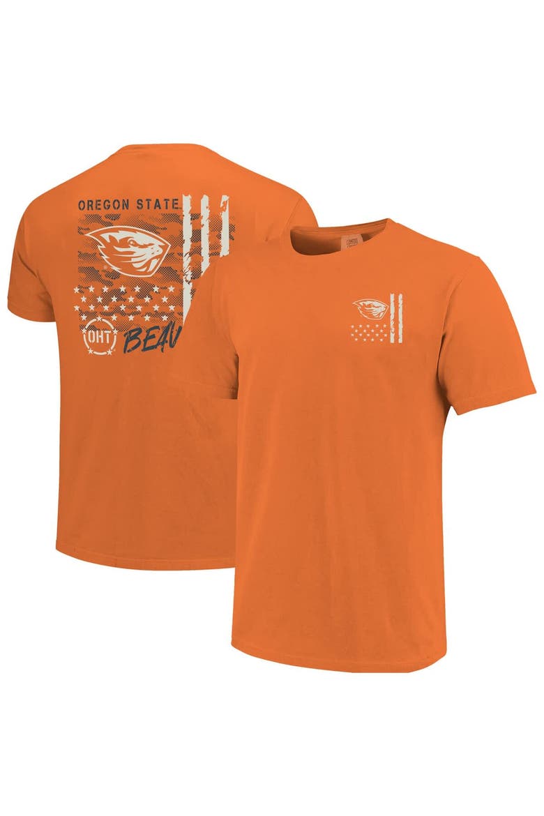 Men's  Orange Oregon State Beavers Comfort Colors OHT Camo Overlay T-Shirt, Main, color, Orange