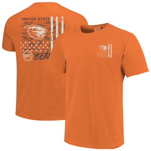 Men's  Orange Oregon State Beavers Comfort Colors OHT Camo Overlay T-Shirt
