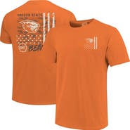 IMAGE ONE Men's  Orange Oregon State Beavers Comfort Colors OHT Camo Overlay T-Shirt