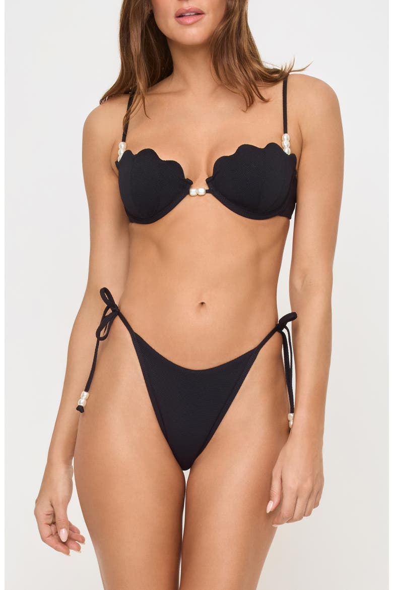 Lucia Bitsy Bikini Bottoms, Alternate, color, BLACK