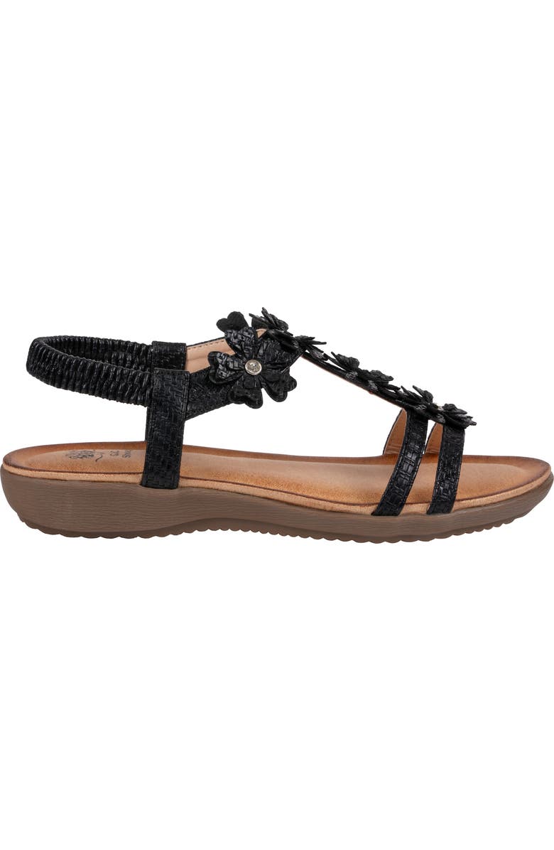 GOOD CHOICE NEW YORK Lily Floral Slingback Sandal, Alternate, color, Black