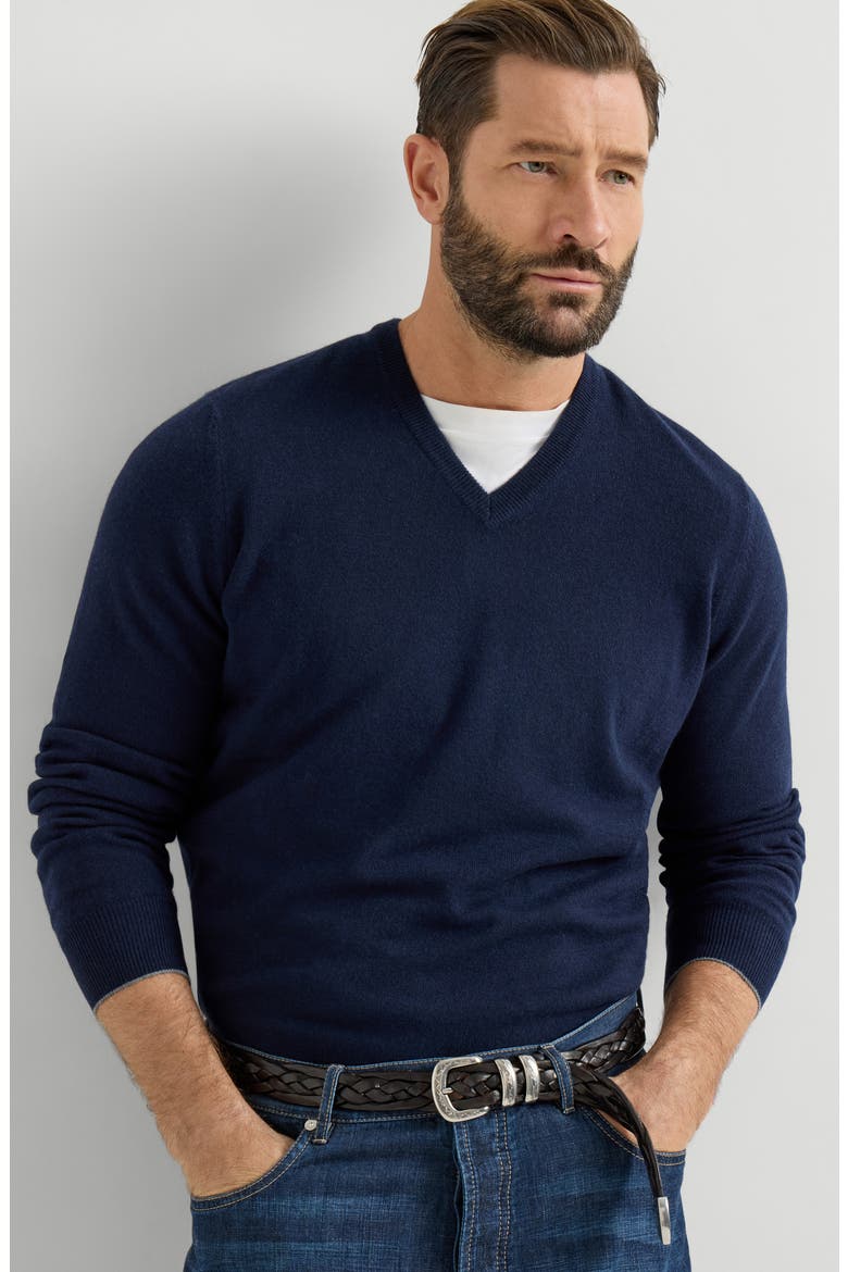 Cashmere sweater, Alternate, color, Navy Blue