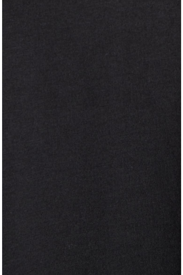 Logo Patch Cotton T-Shirt, Alternate, color, BLACK