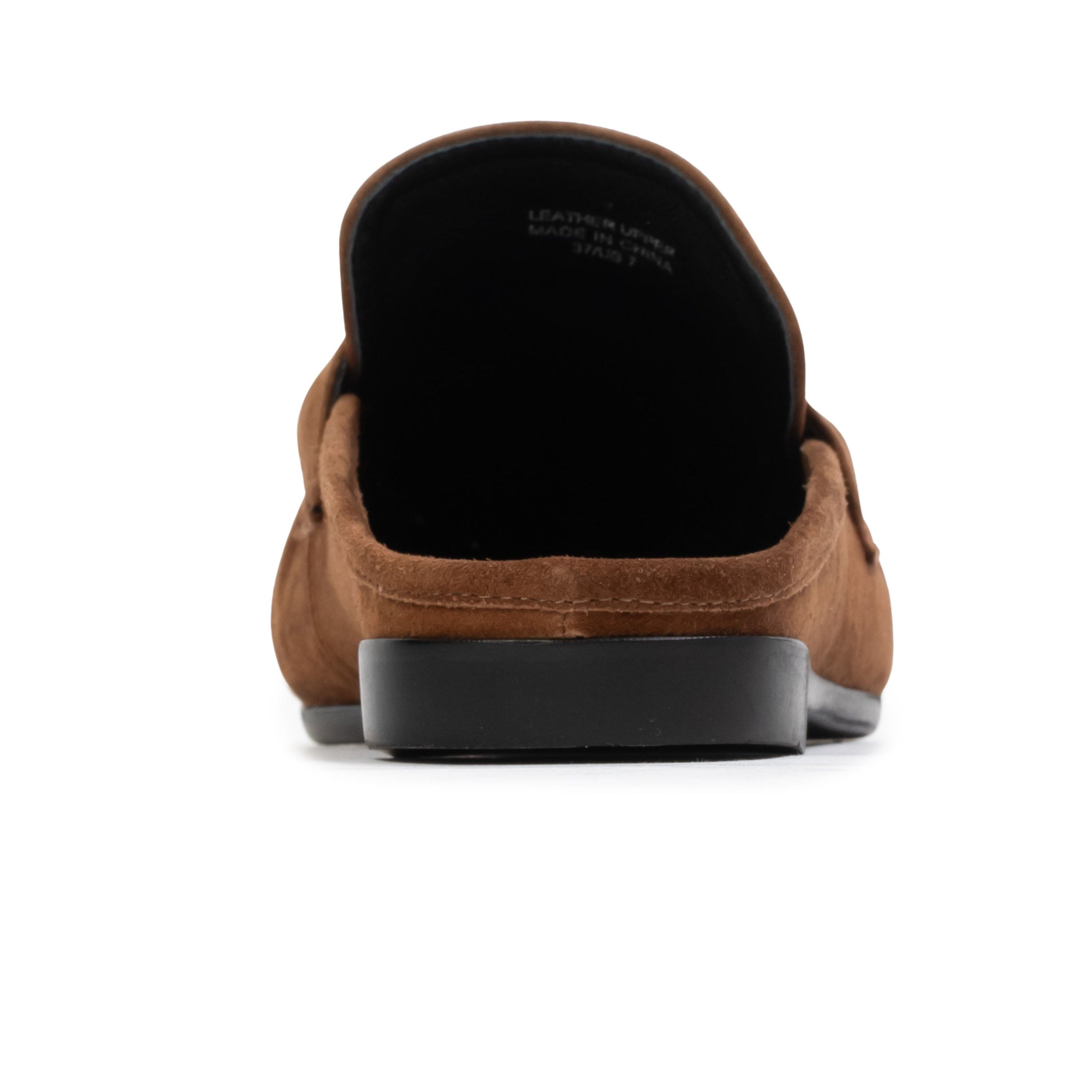 BLACK SUEDE STUDIO Gabby Loafer Mule, Alternate, color, Tobacco Suede