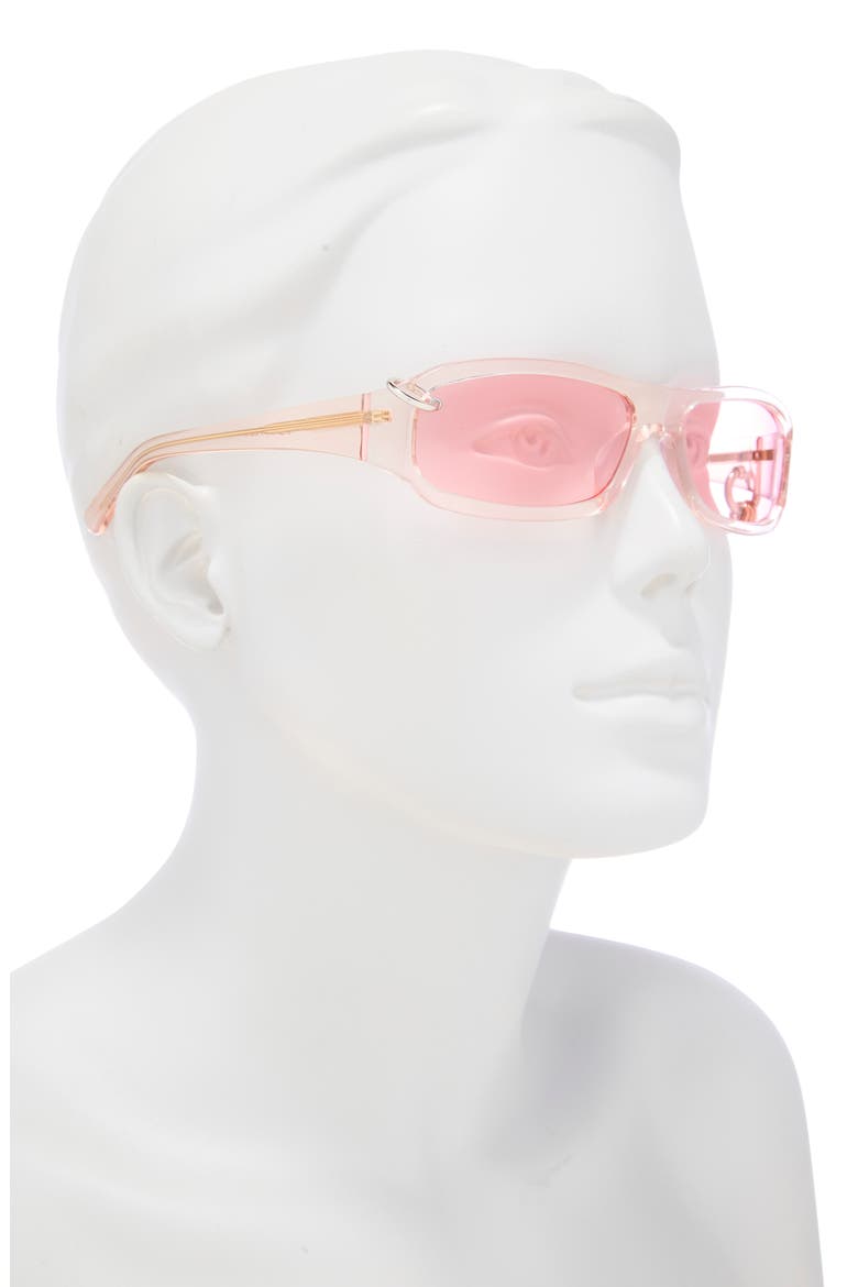 Chula 60mm Wrap Sunglasses, Alternate, color, CRYSTAL PINK/ BLUSH