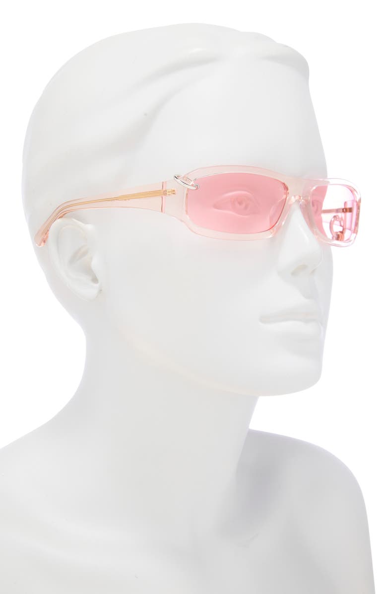 DEZI Chula 60mm Wrap Sunglasses, Alternate, color, Crystal Pink/ Blush
