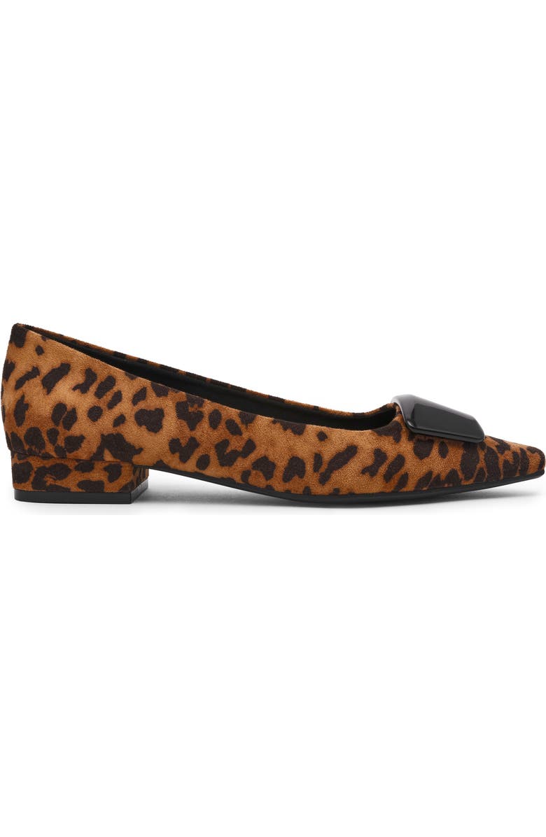 Anne Klein Crawford Pointed Toe Flat, Alternate, color, Leopard