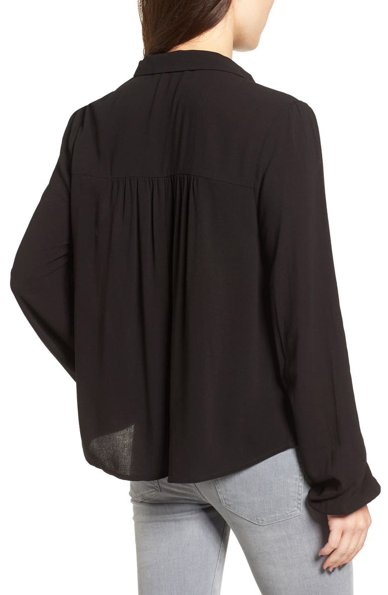 Chloe & Katie Tie Neck Blouse, Alternate, color, 