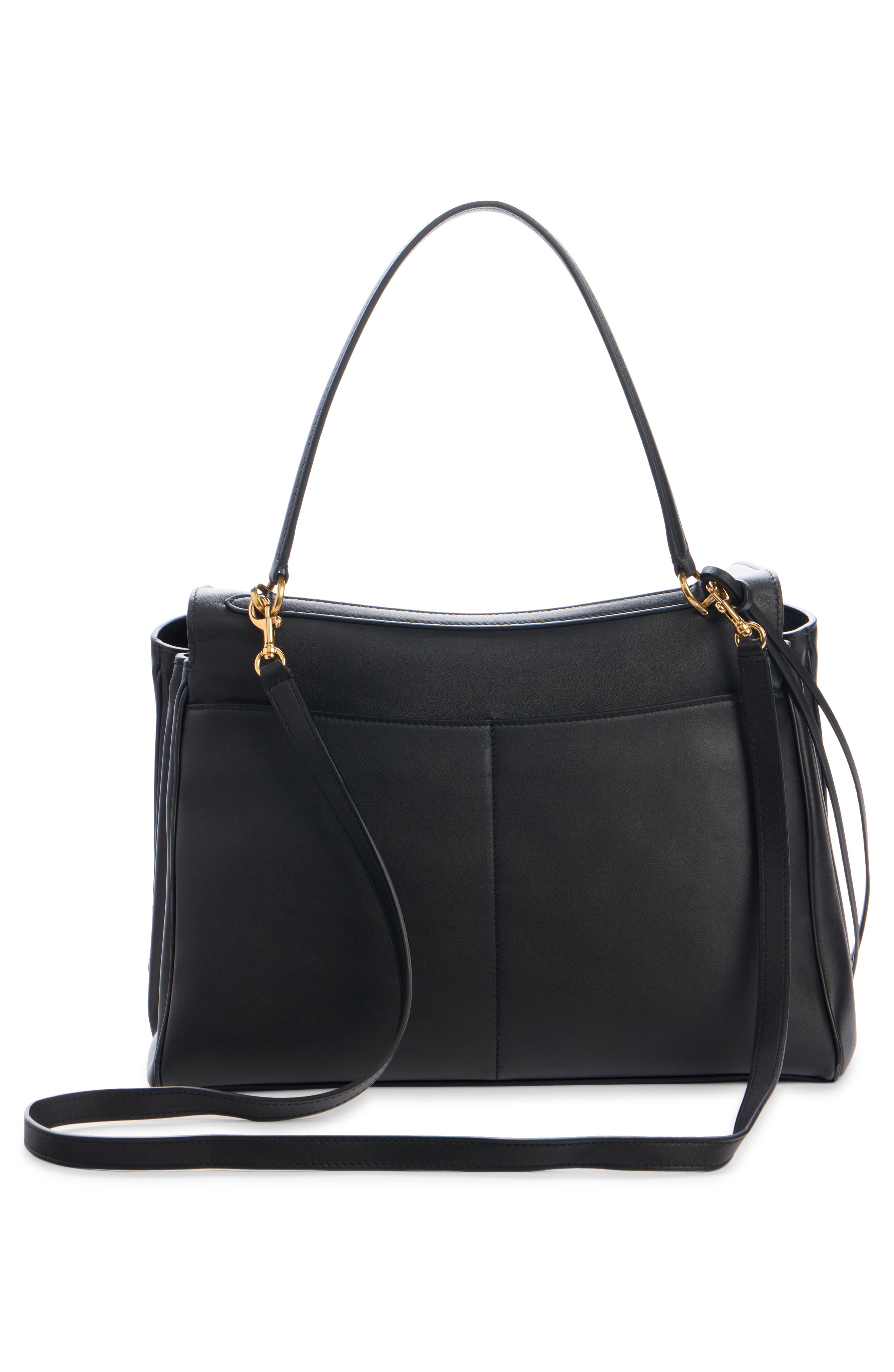 Balenciaga Medium Rodeo Leather Handbag, Alternate, color, Black