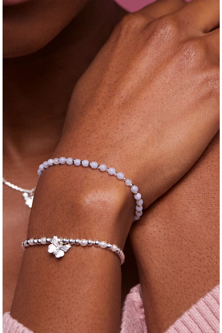 Amelia Beaded Slide Bracelet, Alternate, color, SILVER