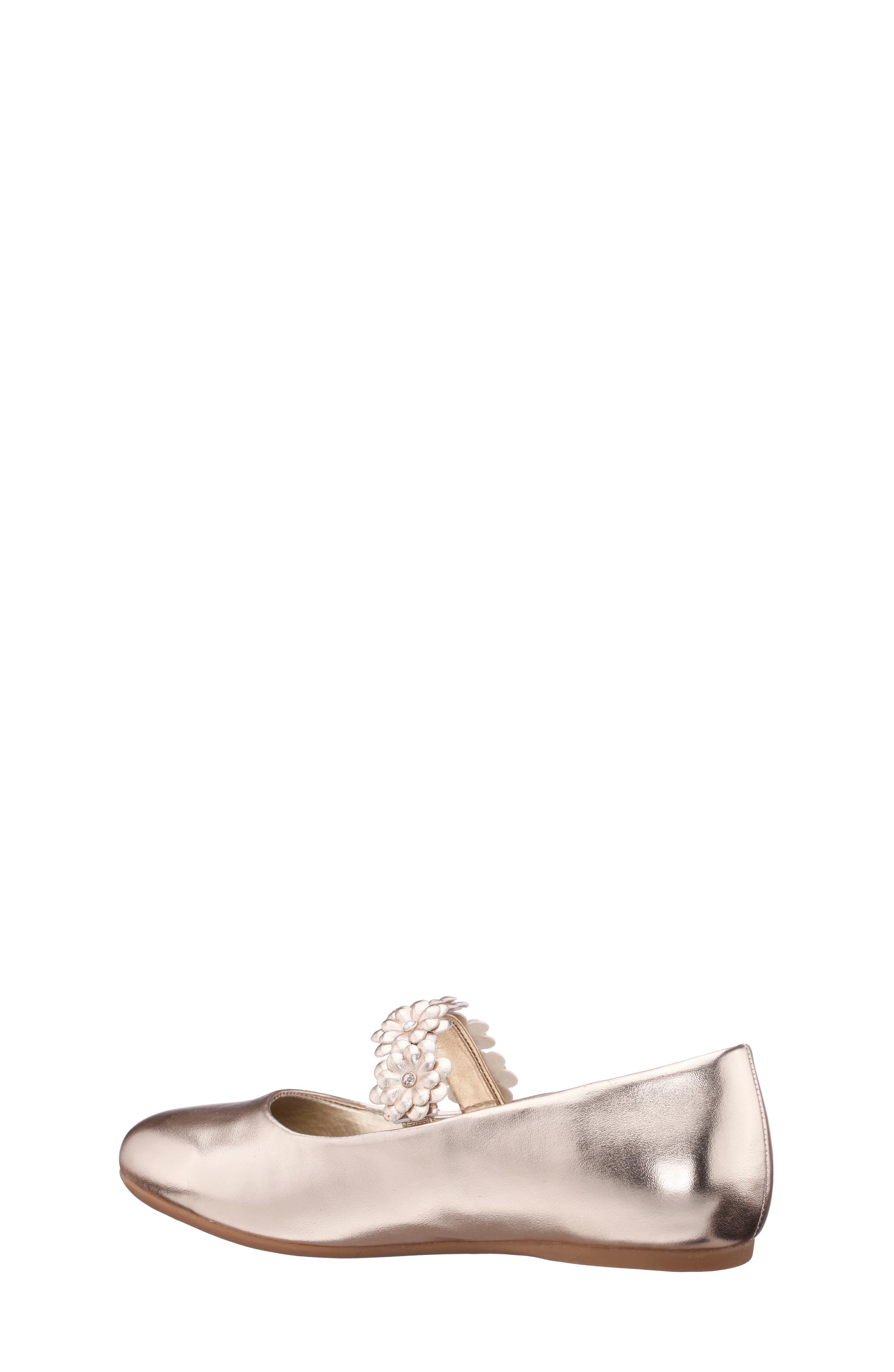 Kids' Rozy Mary Jane Flat, Alternate, color, GOLD METALLIC