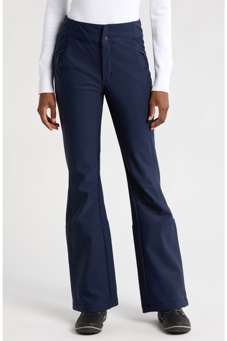 Emma Water Resistant Fleece Lined Ski Pants, Main, color, NAVY