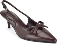 Nine West Lyrical Slingback Pointed Toe Kitten Heel Pump