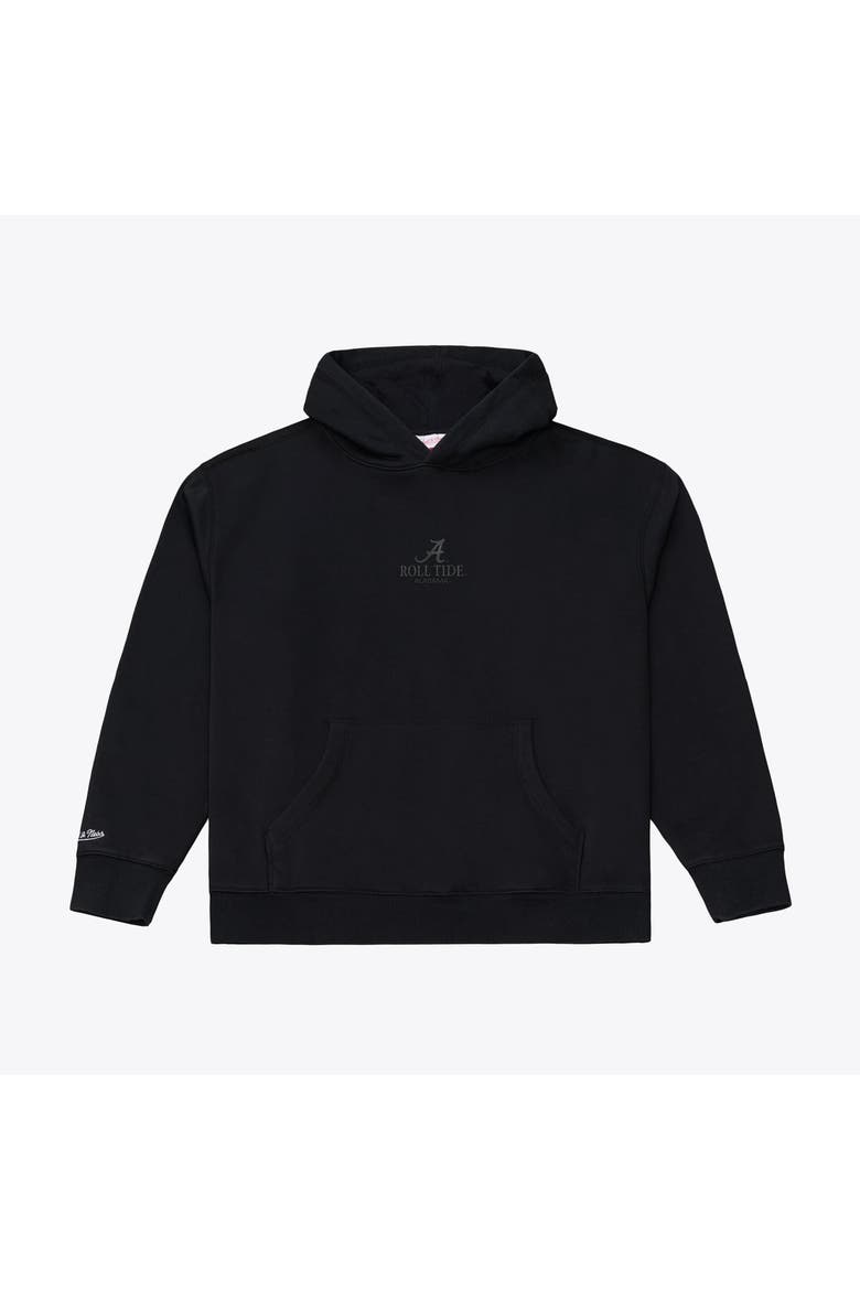 Men's Mitchell & Ness  Black Alabama Crimson Tide Monochrome Icon Fleece Hoodie, Main, color, Black