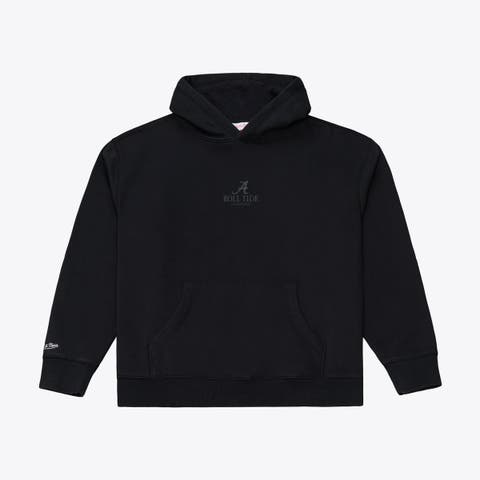 Men's Mitchell & Ness Black Alabama Crimson Tide Monochrome Icon Fleece Hoodie