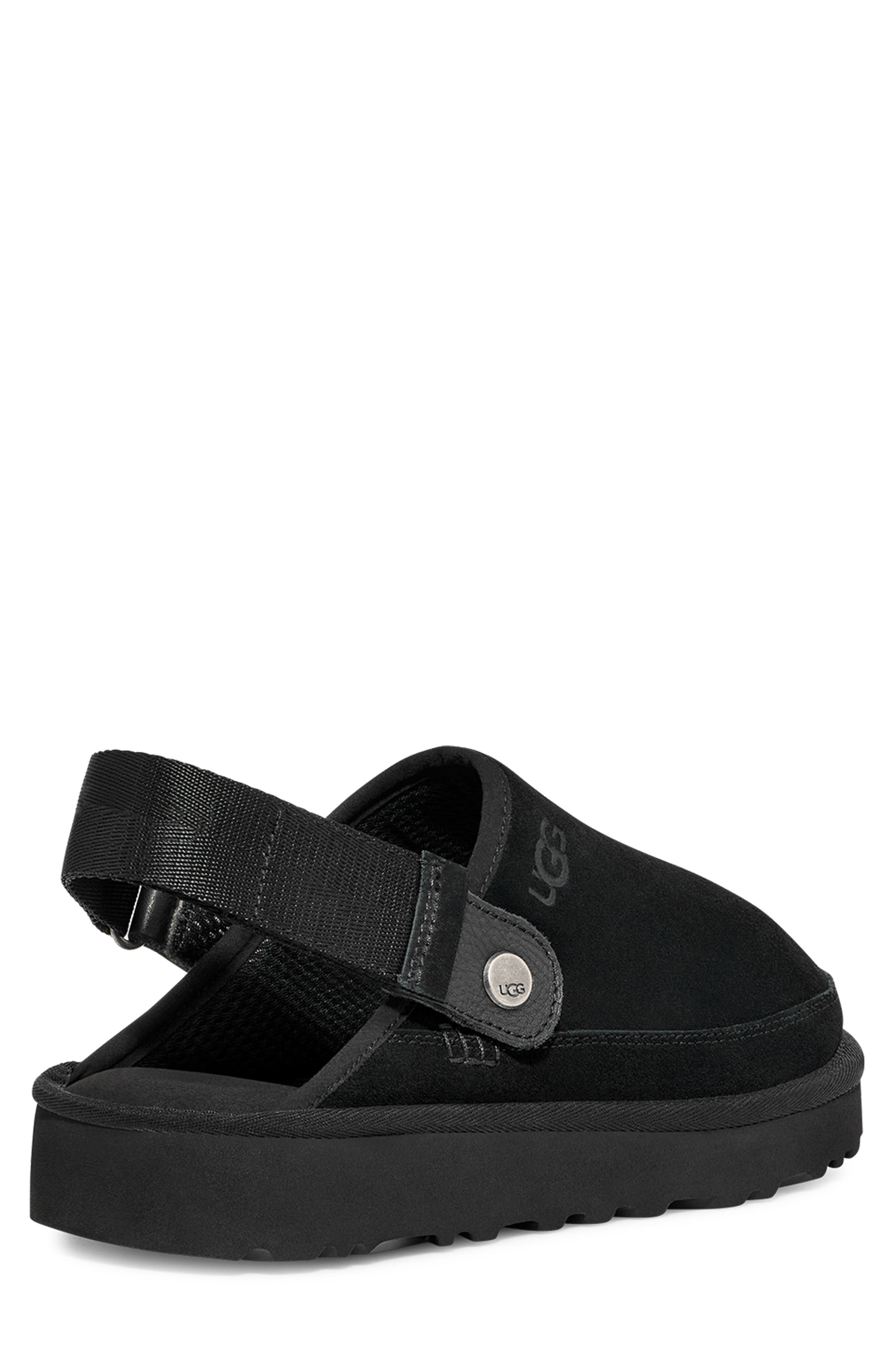 UGG<sup>®</sup> Goldencoast Water Repellent Slingback Clog, Alternate, color, Black