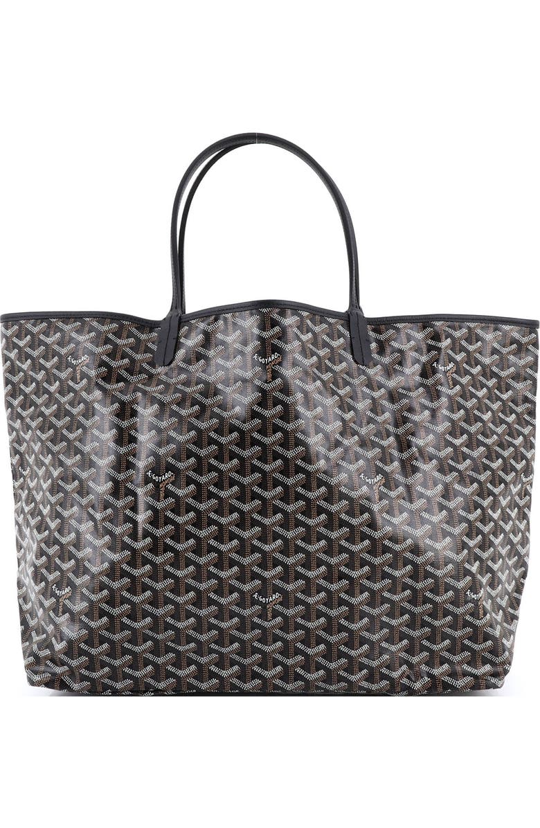 Pre-Owned Goyard Saint Louis Tote Coated Canvas GM, Alternate, color, Black