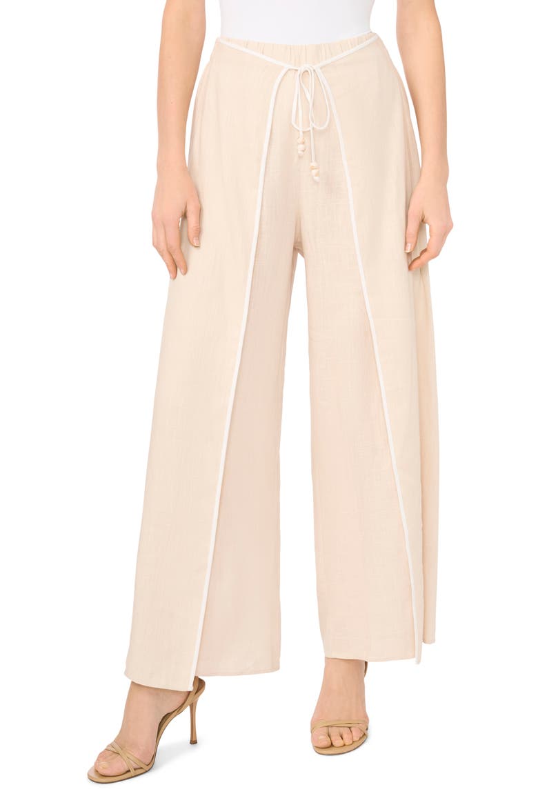 Tie Waist Wide Leg Pants, Main, color, RAINY DAY